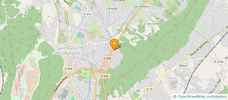 localisation de l'entreprise SCI PALMIERE  SAINT-MARTIN-DE-VALGALGUES