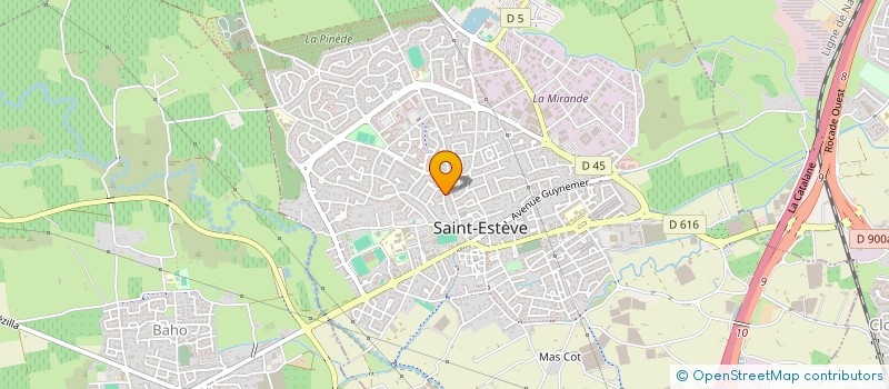 localisation de l'entreprise SCI PALMIROL  ST ESTEVE