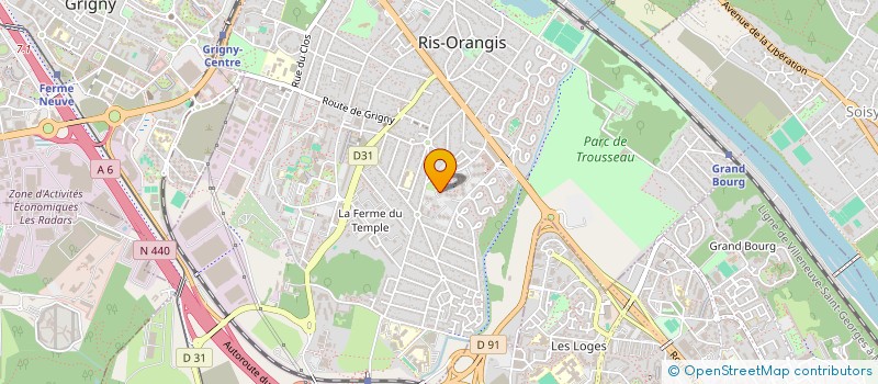 localisation de l'entreprise SCI PALMM  RIS-ORANGIS