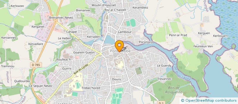 localisation de l'entreprise SCI PALMSPRINGS  PONT-L'ABBE