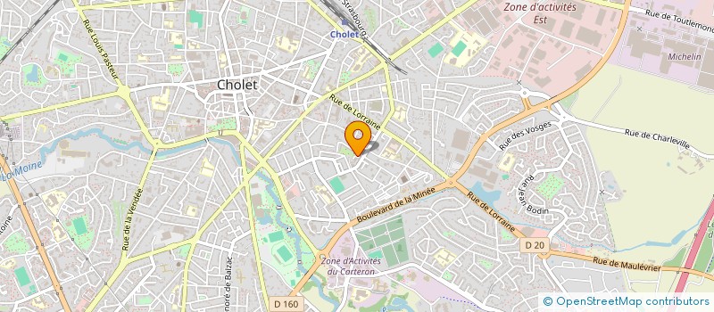 localisation de l'entreprise SCI PALOBER à CHOLET