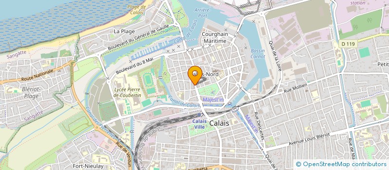 localisation de l'entreprise SCI PALOMA  CALAIS