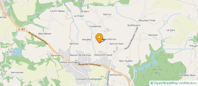 localisation de l'entreprise SCI PALOMA  SAINT-EVARZEC