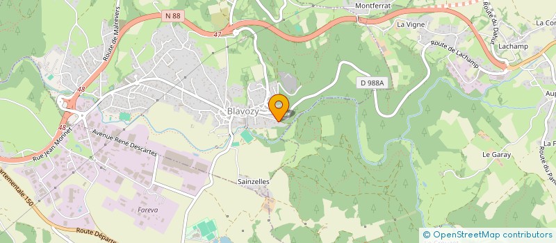 localisation de l'entreprise SCI PALOMA  BLAVOZY