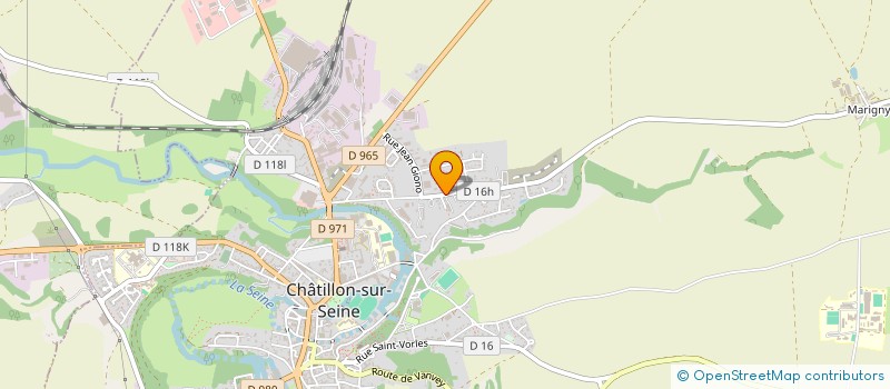 localisation de l'entreprise SCI PALOMAC  CHATILLON-SUR-SEINE