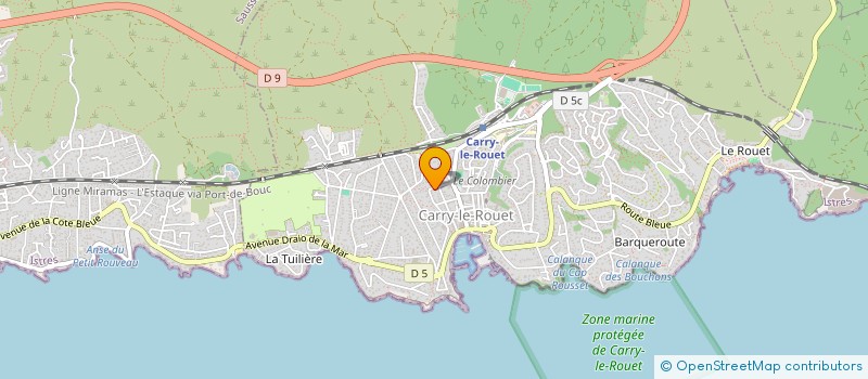 localisation de l'entreprise SCI PALOMBE  CARRY-LE-ROUET