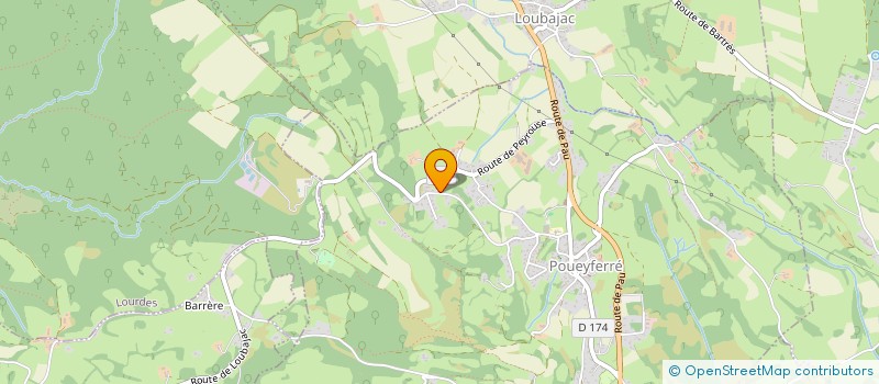 localisation de l'entreprise SCI PALOMBE  LOURDES