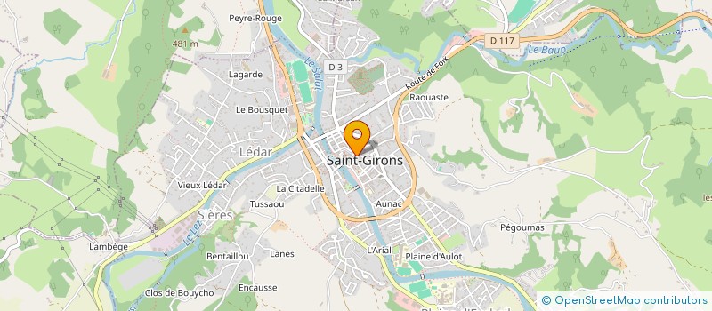 localisation de l'entreprise SCI PALOU à SAINT-GIRONS