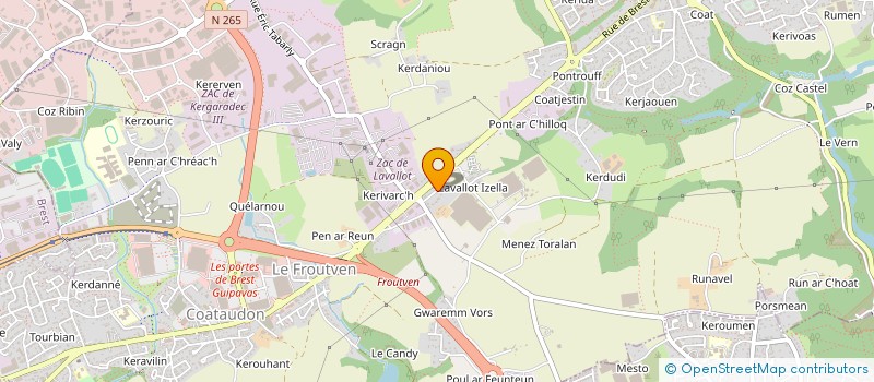 localisation de l'entreprise SCI PALOUGA  PORSPODER