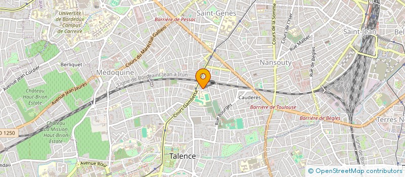 localisation de l'entreprise SCI PALUDATE  TALENCE