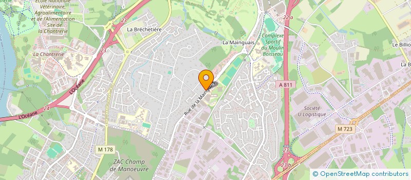 localisation de l'entreprise SCI PALUGA IMMO  CARQUEFOU