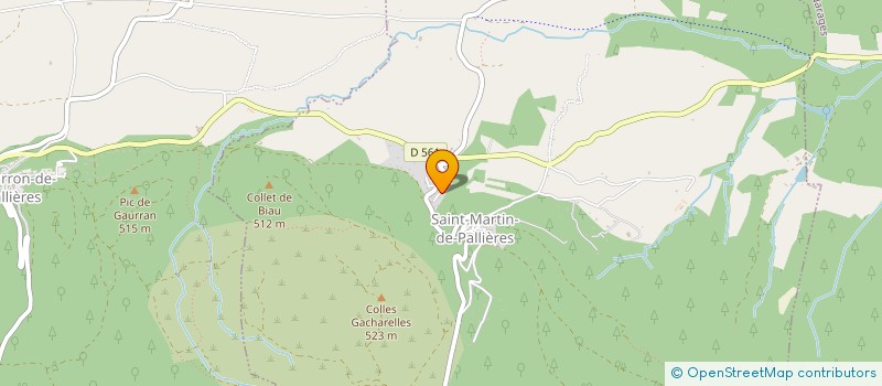localisation de l'entreprise SCI PALUMELA à SAINT-MARTIN-DE-PALLIERES