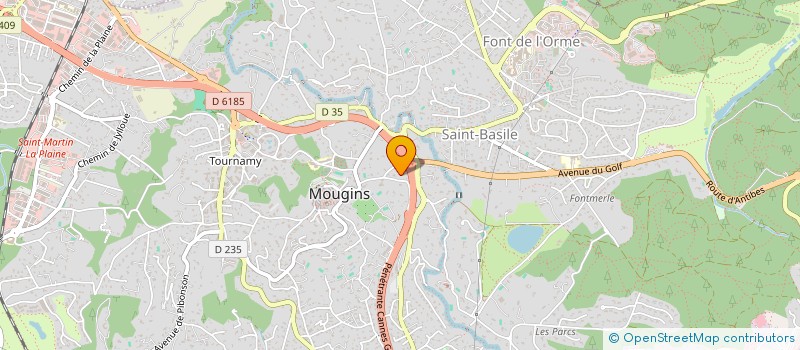 localisation de l'entreprise SCI PALVAUNIE  MOUGINS