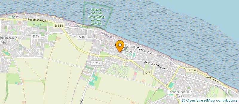 localisation de l'entreprise SCI PALY  SAINT-AUBIN-SUR-MER