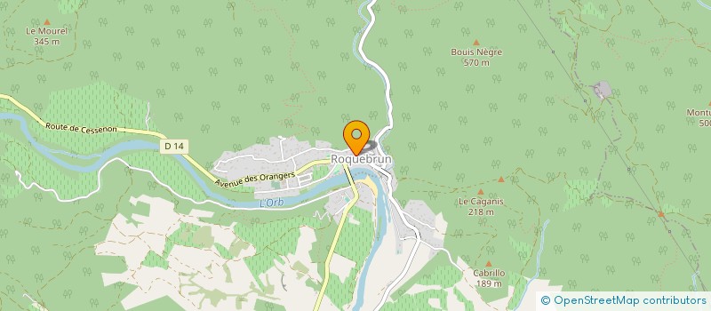 localisation de l'entreprise SCI PAM 2002  ROQUEBRUN