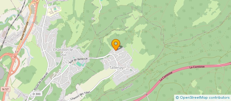 localisation de l'entreprise SCI PAM  TALLENAY