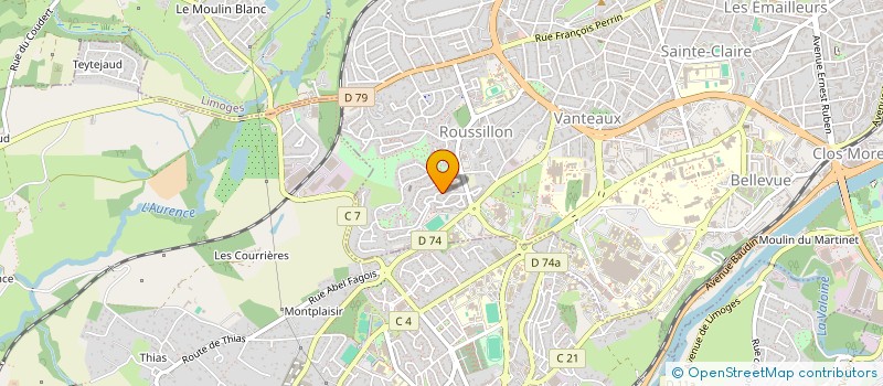 localisation de l'entreprise SCI PAM à LIMOGES