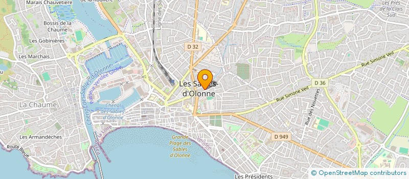 localisation de l'entreprise SCI PAM à LES SABLES D'OLONNE