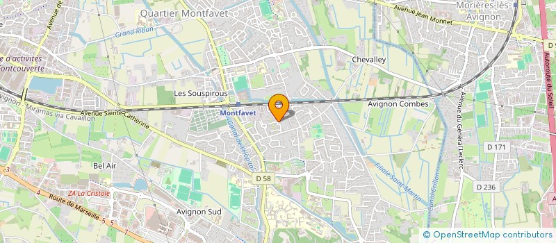 localisation de l'entreprise SCI PAM  AVIGNON