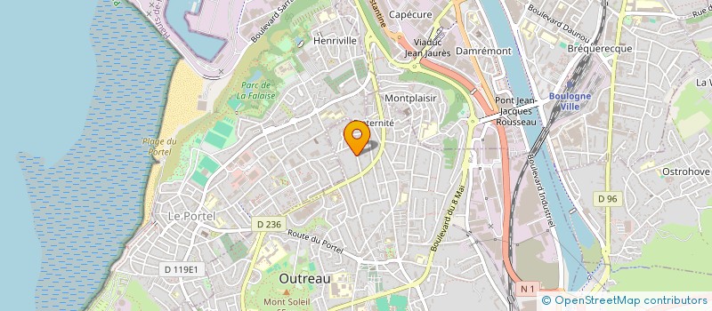 localisation de l'entreprise SCI PAM  OUTREAU