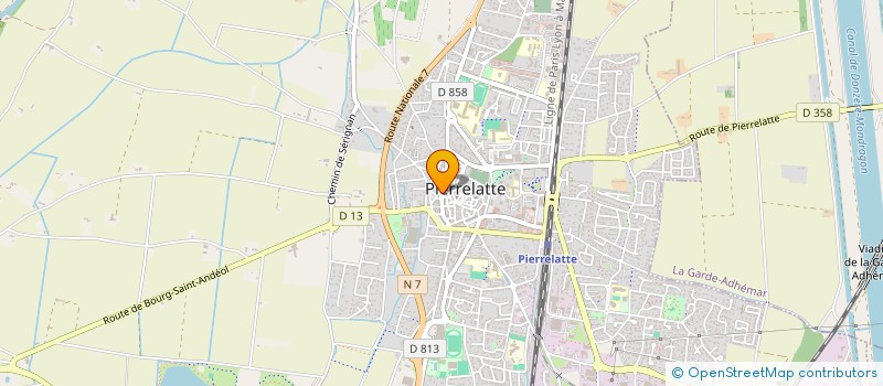 localisation de l'entreprise SCI PAM à PIERRELATTE