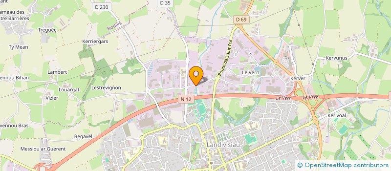 localisation de l'entreprise SCI PAM  LANDIVISIAU