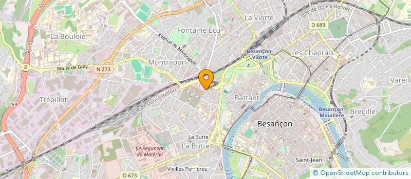 localisation de l'entreprise SCI PAM  BESANCON