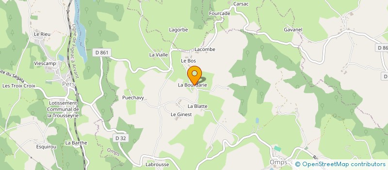 localisation de l'entreprise SCI PAM à OMPS