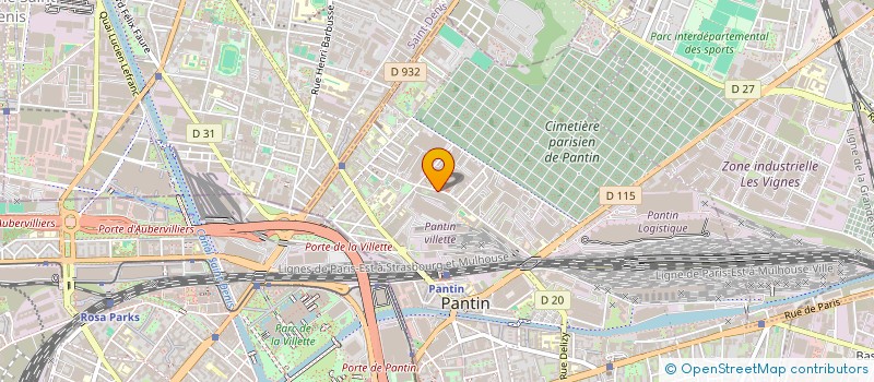 localisation de l'entreprise SCI PAM à PANTIN
