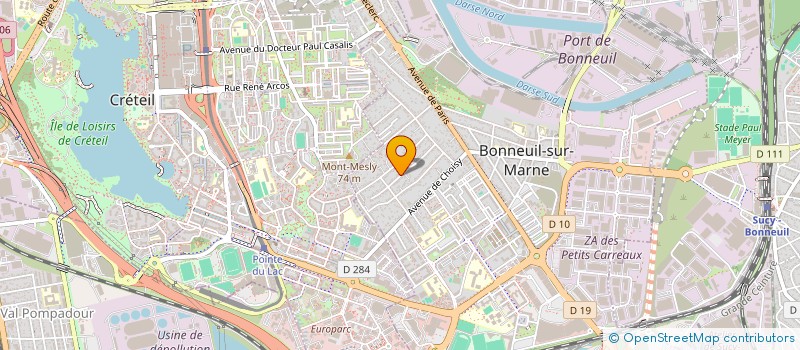localisation de l'entreprise SCI PAM IMMO à BONNEUIL-SUR-MARNE
