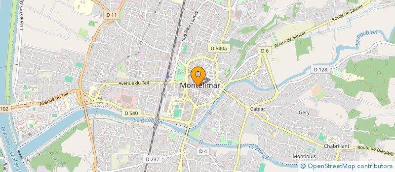 localisation de l'entreprise SCI PAM IMMOBILIER à MONTELIMAR
