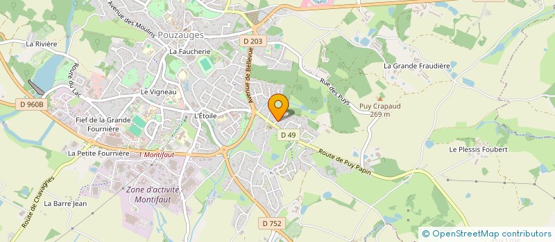 localisation de l'entreprise SCI PAM JENEJ  POUZAUGES