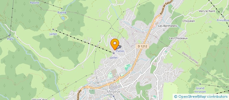 localisation de l'entreprise SCI PAMA  MEGEVE