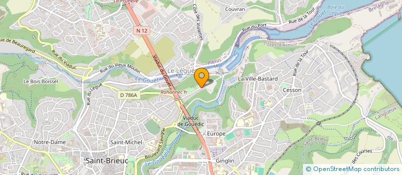 localisation de l'entreprise SCI PAMA à SAINT-BRIEUC