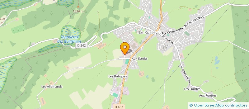 localisation de l'entreprise SCI PAMA  LE RUSSEY