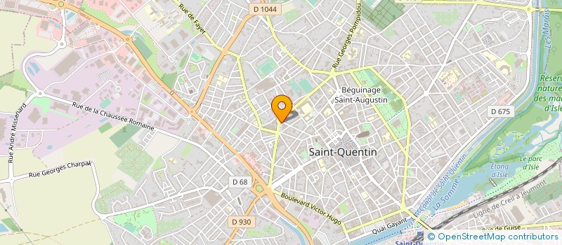 localisation de l'entreprise SCI PAMA II TERGNIER à SAINT-QUENTIN