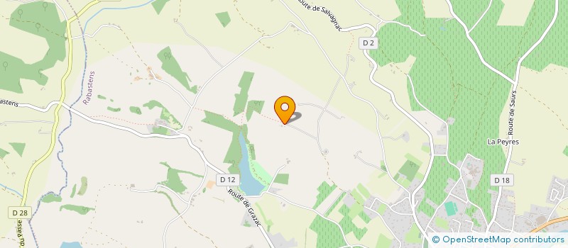 localisation de l'entreprise SCI PAMAC  RABASTENS