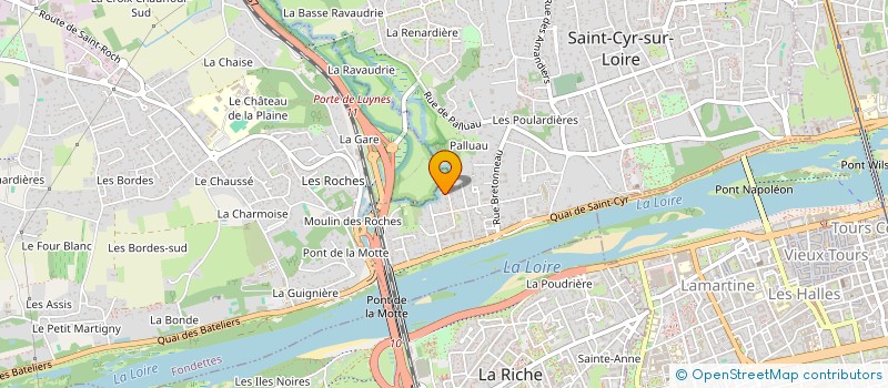localisation de l'entreprise SCI PAMACHA  SAINT-CYR-SUR-LOIRE