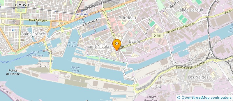 localisation de l'entreprise SCI PAMAG à LE HAVRE