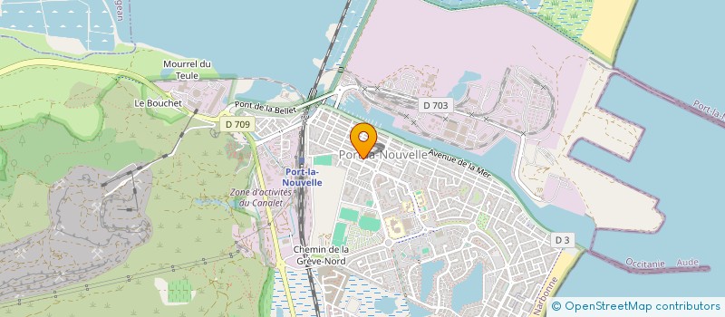 localisation de l'entreprise SCI PAMANEO  PORT-LA-NOUVELLE