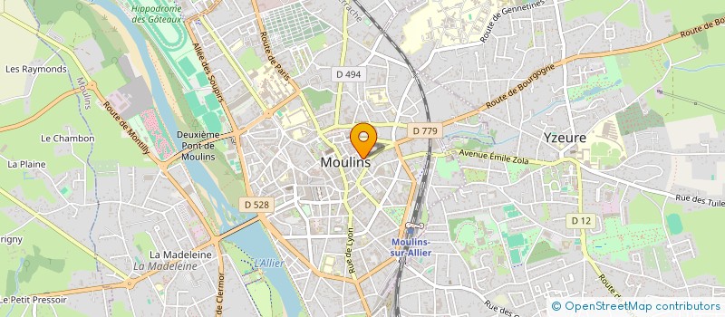 localisation de l'entreprise SCI PAMAR à MOULINS