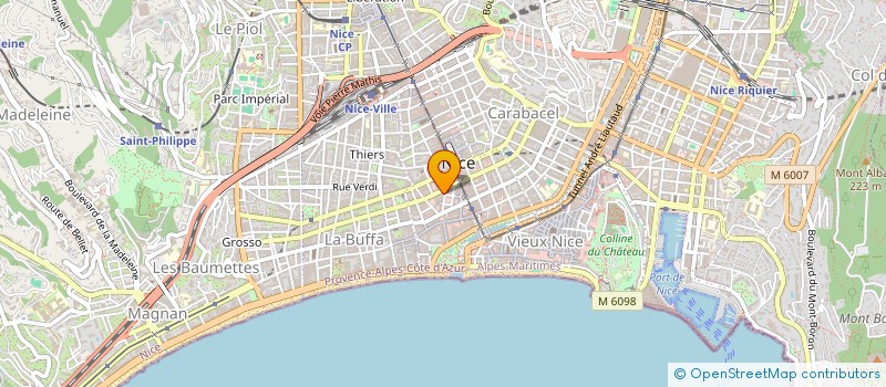 localisation de l'entreprise SCI PAMAT à NICE