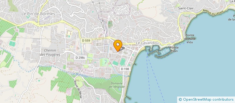 localisation de l'entreprise SCI PAME à LE LAVANDOU