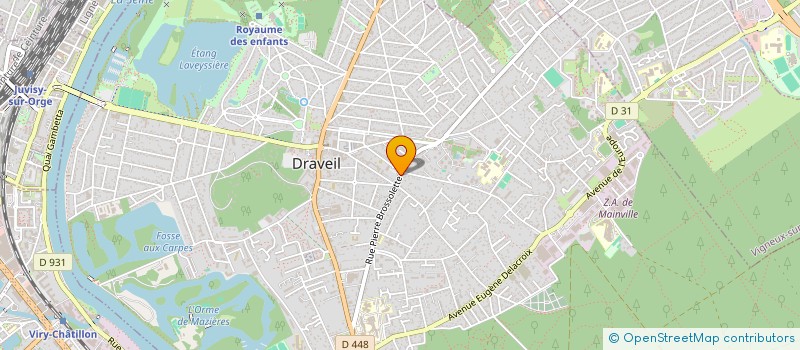 localisation de l'entreprise SCI PAME à DRAVEIL