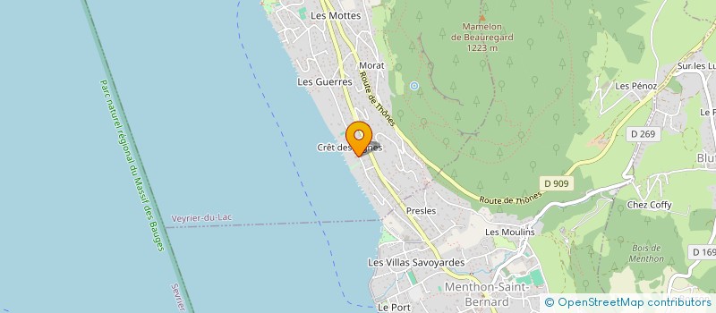 localisation de l'entreprise SCI PAMELA  VEYRIER-DU-LAC