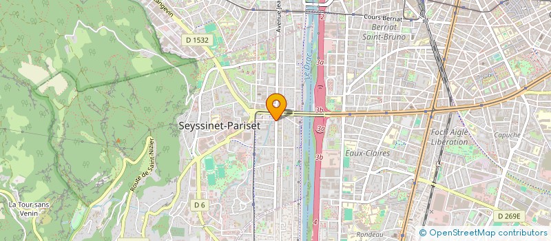 localisation de l'entreprise SCI PAMELA.J  SEYSSINET-PARISET