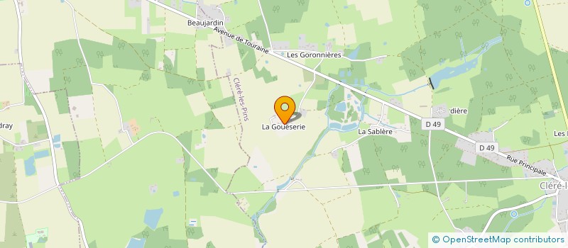 localisation de l'entreprise SCI PAMENNOR  CLERE-LES-PINS