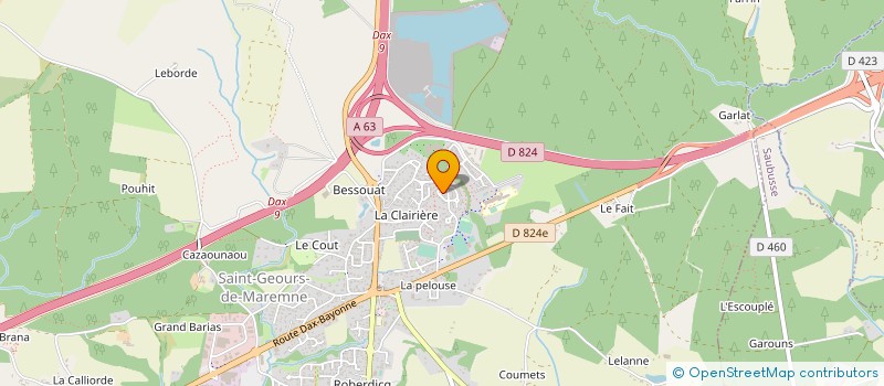 localisation de l'entreprise SCI PAMF à SAINT-GEOURS-DE-MAREMNE