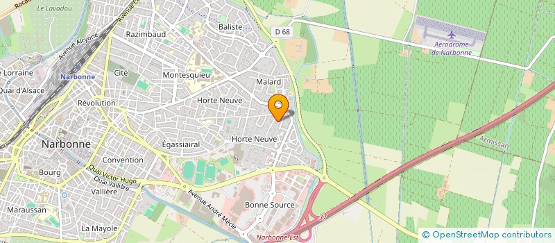 localisation de l'entreprise SCI PAMI 1  NARBONNE