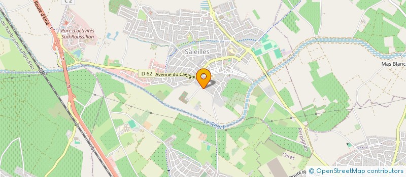 localisation de l'entreprise SCI PAMI  SALEILLES